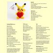 Pokemon amigurumi pattern pikachu