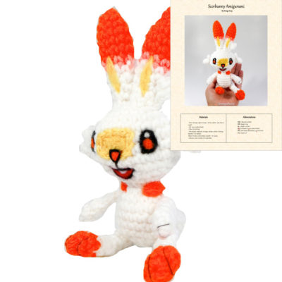 Pokemon Amigurumi Pattern – Scorbunny