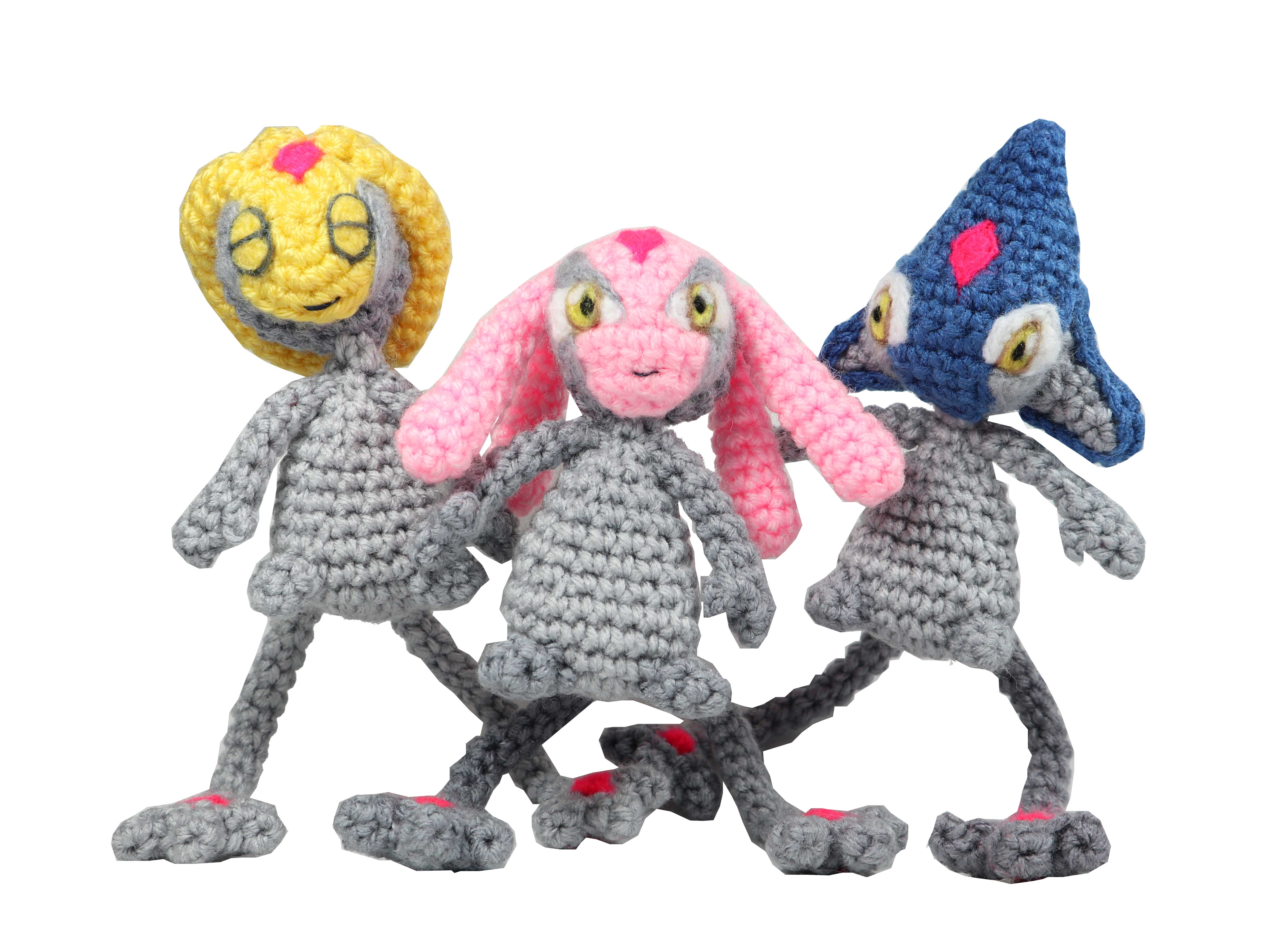 pokemon amigurumi Azelf Uxie Mesprit