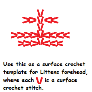 pokemon amigurumi Litten surface crochet guide