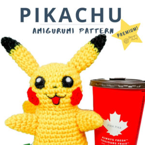 Jumbo Pikachu Amigurumi – Premium PDF Pattern
