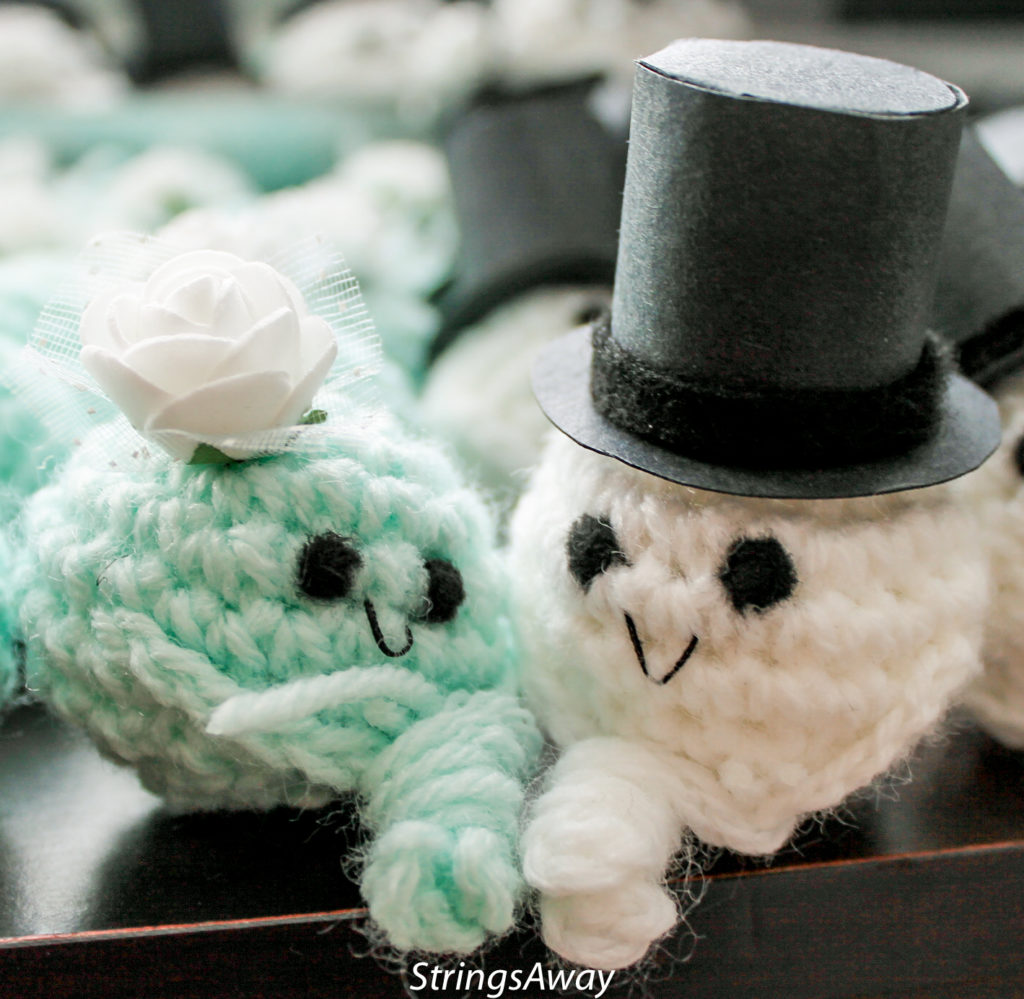 Mr and Mrs Crochet Wedding Favors